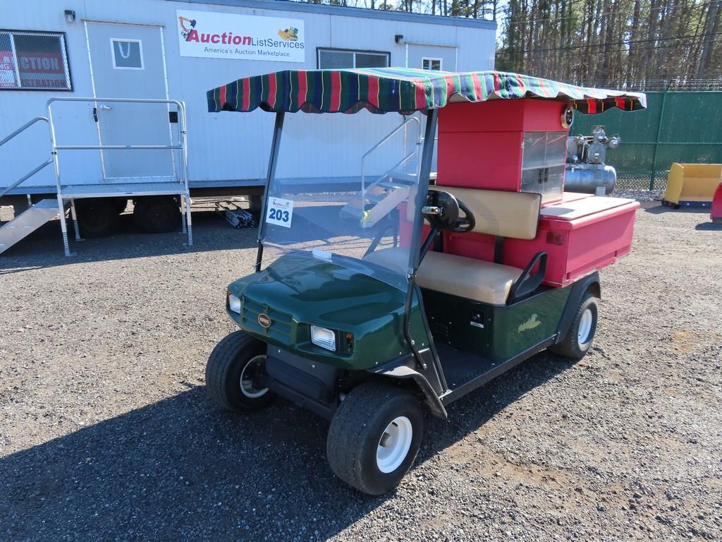 EZ-GO Golf Cart W/ Snack Stand and Canopy