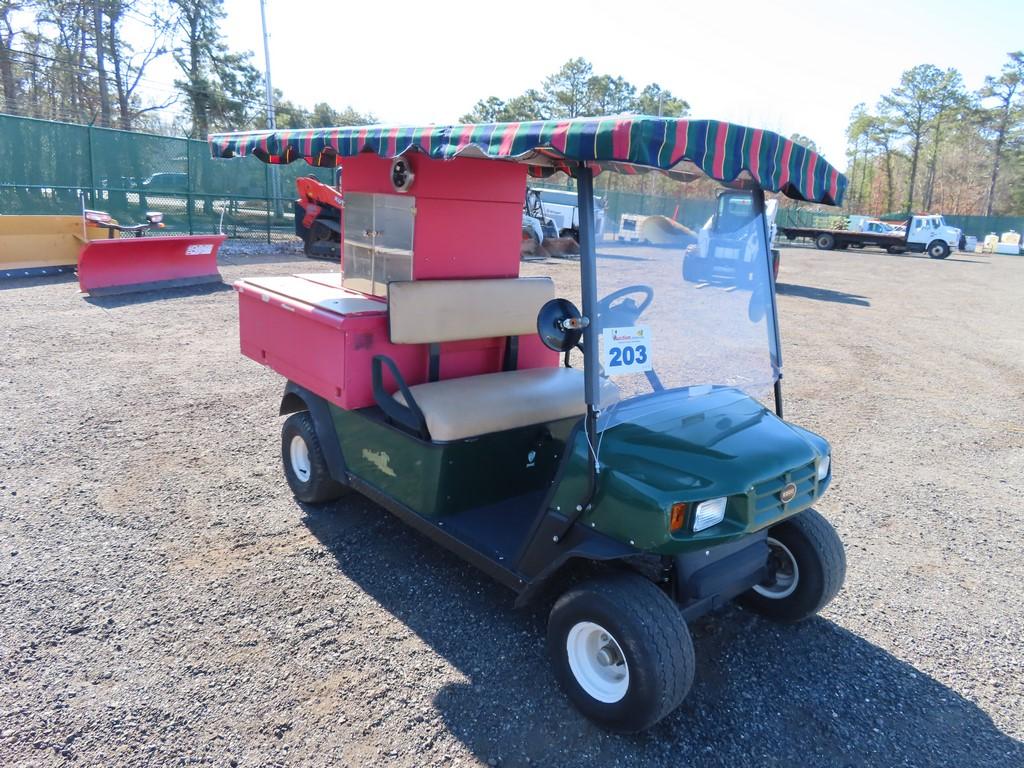 EZ-GO Golf Cart W/ Snack Stand and Canopy