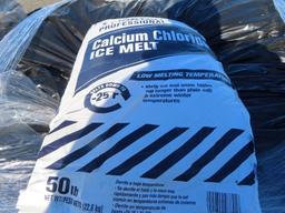 2 Pallets of Calcium Chloride Ice Melt (Approx 98 50lb Bags)