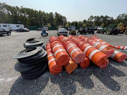 Lot of Traffic Barrels/Cones