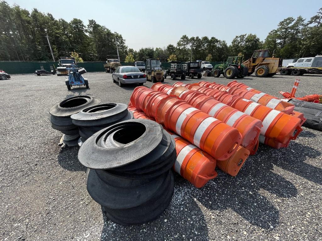 Lot of Traffic Barrels/Cones