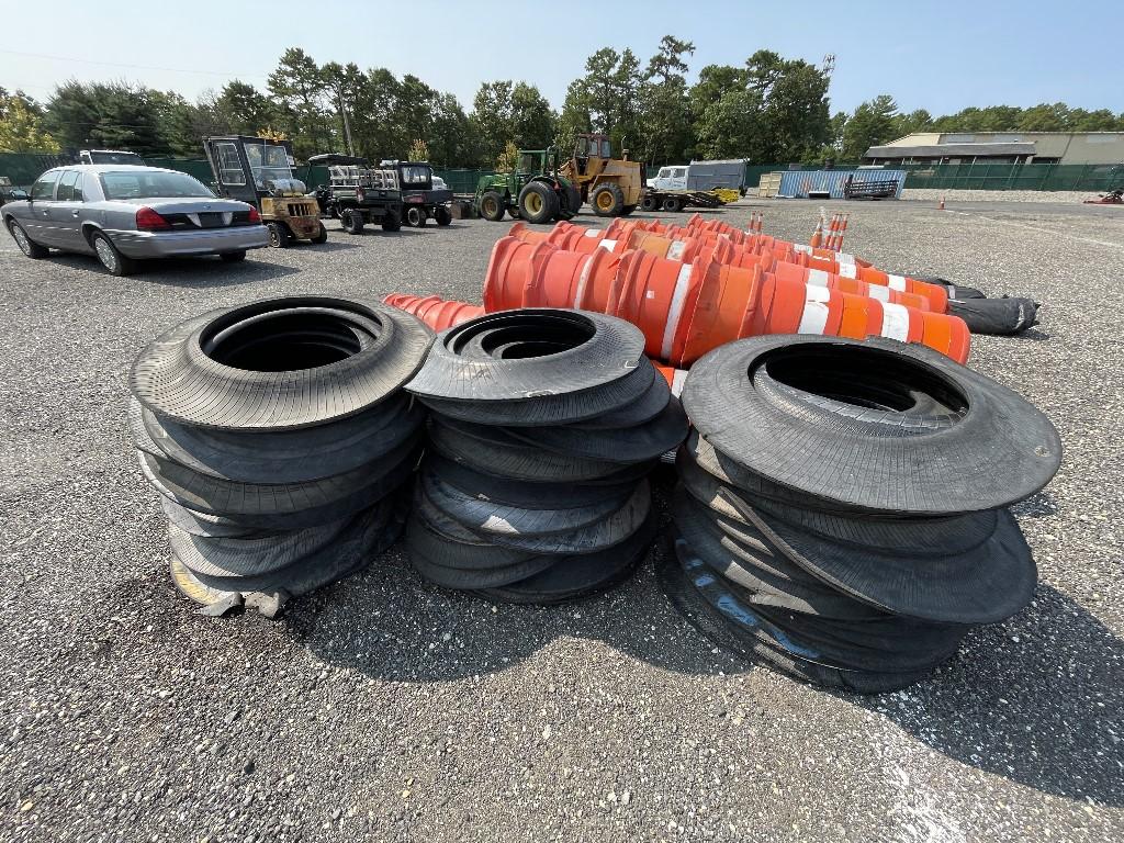 Lot of Traffic Barrels/Cones