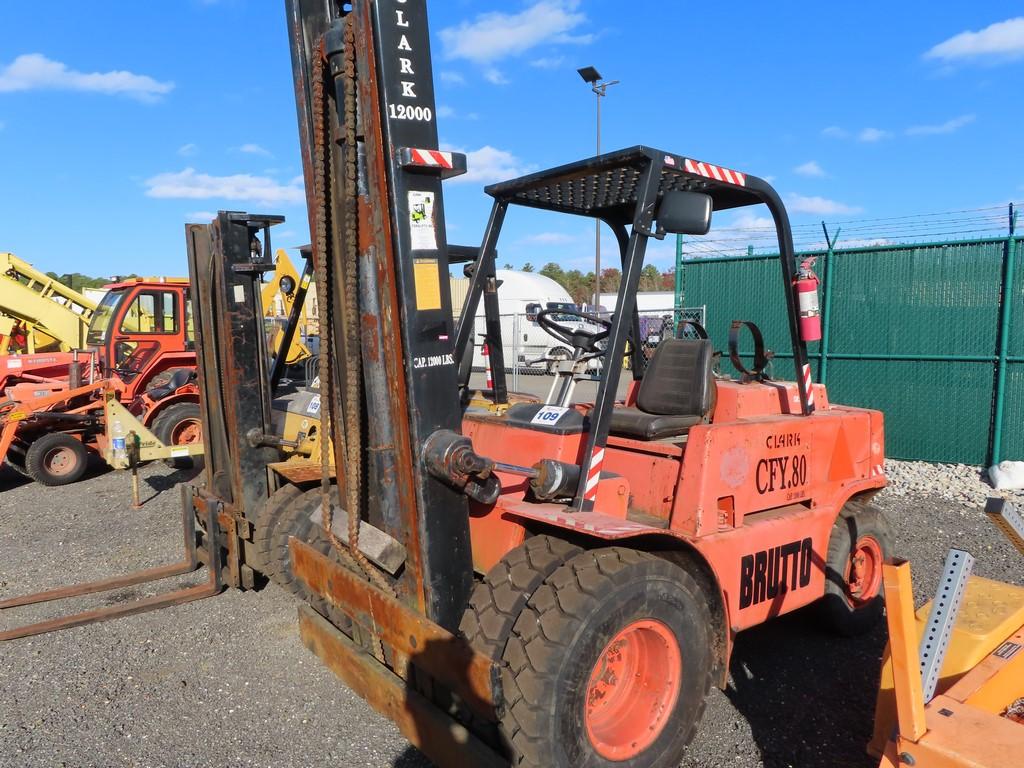 Clark CFY 80 Forklift INOPERABLERE