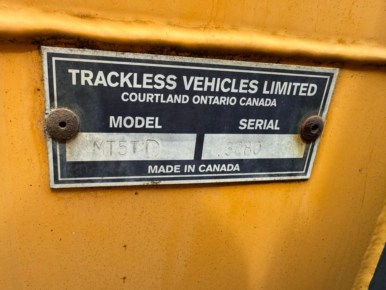Trackless Vehicles Limited MT5TD w/ Snow Plow, Snow Blower and Sweeper Attatchments