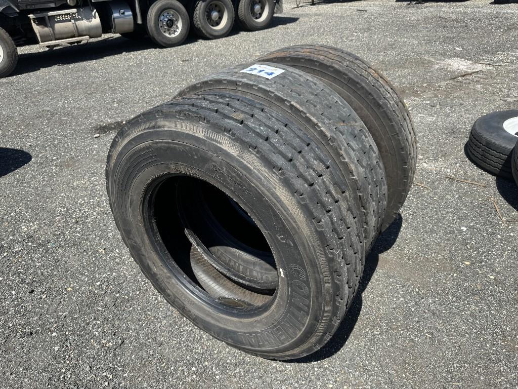 Set of 3 12R24.5 Tires