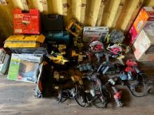 Large Assorted lot of Power Tools. Drills & Saws