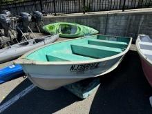 Green Row Boat