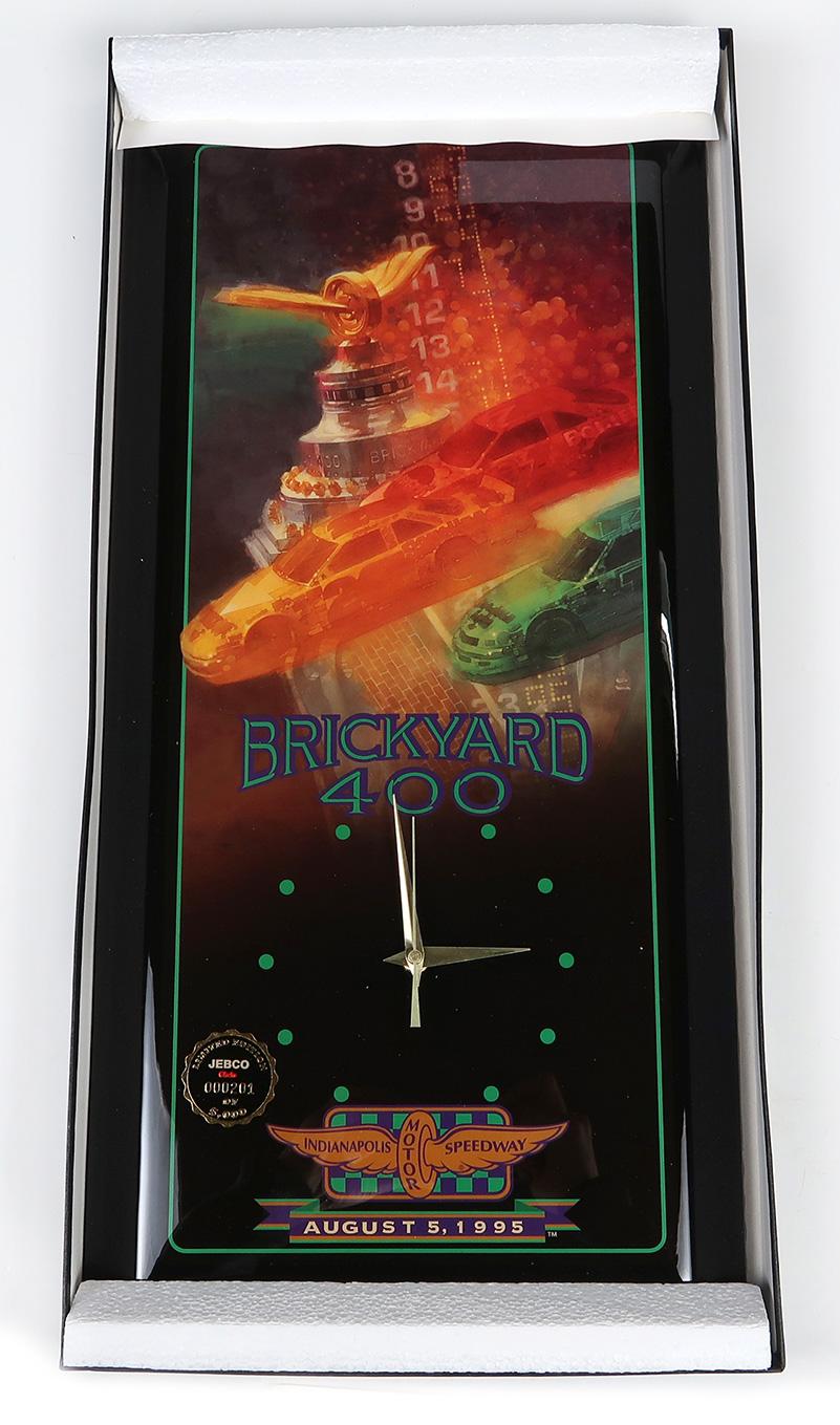 Brickyard 400 Ltd Ed Jebco Clock, 201 of 5000. New In Box, 23" L.