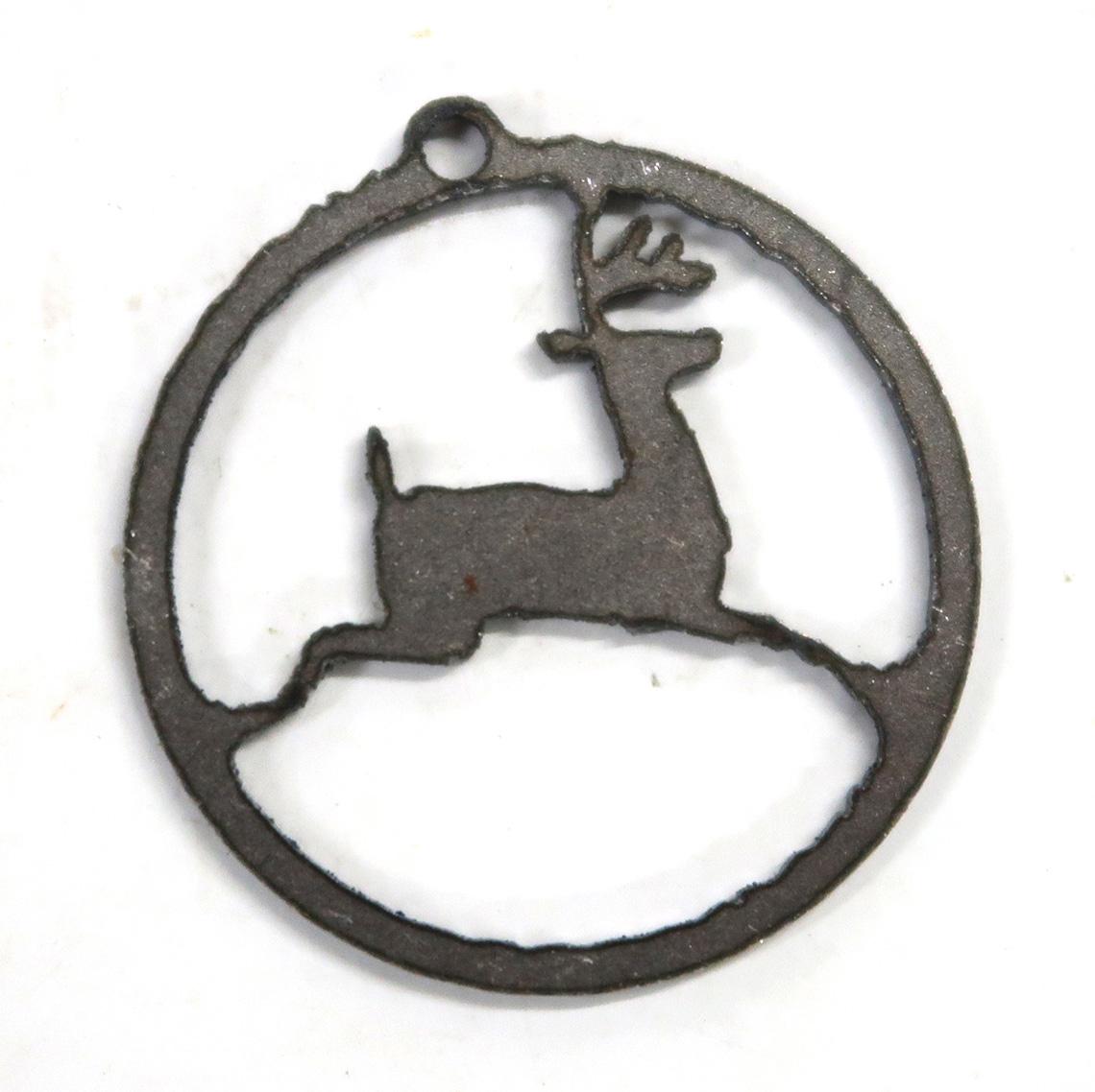 John Deere Logo Shaped Metal Medallions (52), 1.5" L.