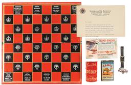 Standard Oil Checkerboard, Switch to Dodge & Save Money metal b