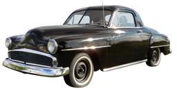 Automobile, 1951 Plymouth Cranbrook 3-Window Business Coupe.