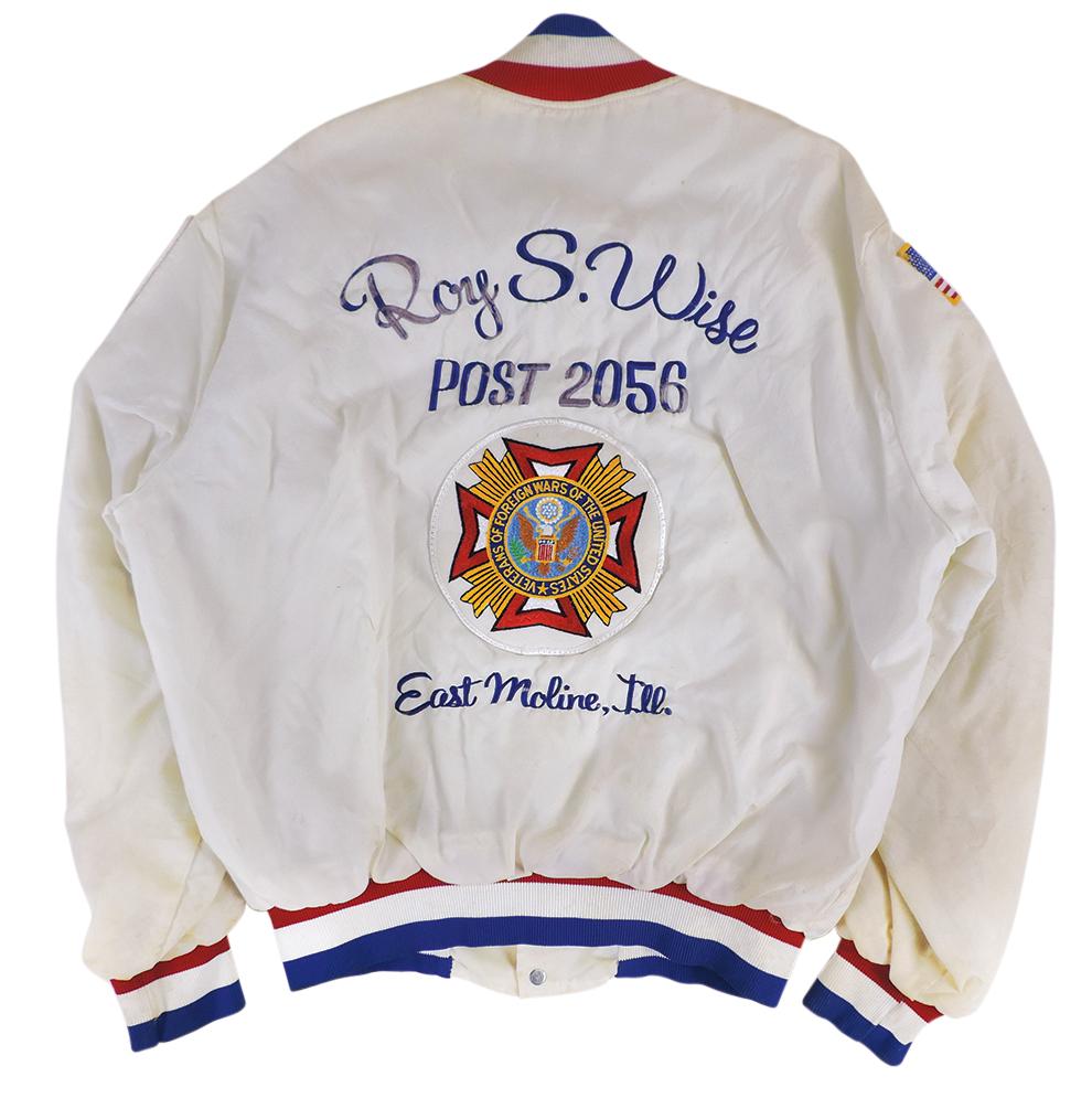 Vintage Clothing (2), V.F.W. Post 2056 embroidered satin jacket named to Ro