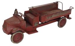 Toy Mack City Fire Truck, mfgd by Steelcraft, pressed steel, c.1925, Good+