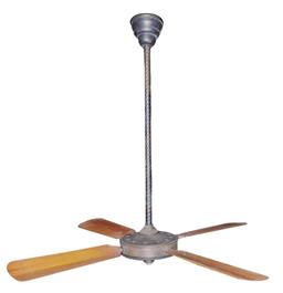 Architectural Ceiling Fan, Westinghouse Model 11, ornate bronze washed fini