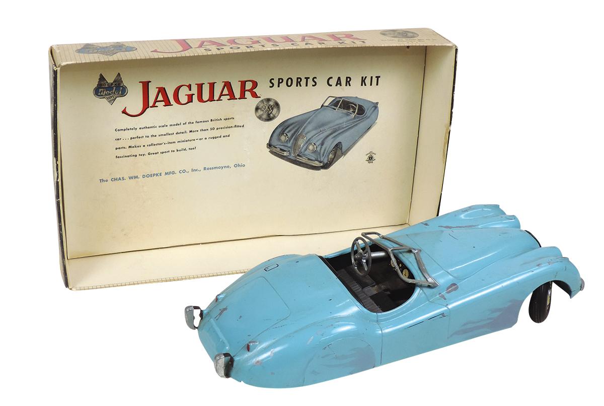Toy Model Jaguar, diecast metal, mfgd by Doepke Model Toys in orig box, Goo