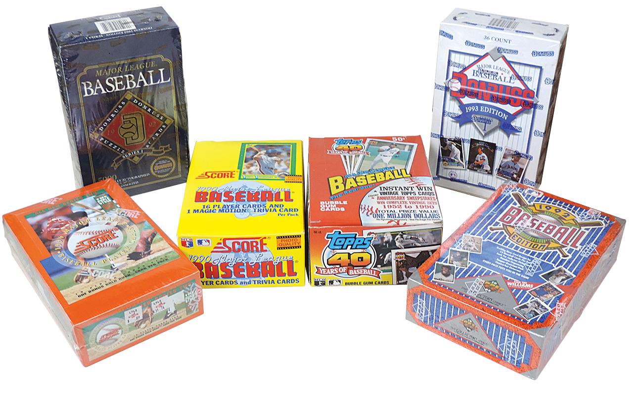 Baseball Card Wax Boxes (6), 1991 Topps & 40 Years of Baseball by Topps-199