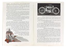 Harley-Davidson Motorcycles Sales Booklet, 22 pgs plus cover, Completed by