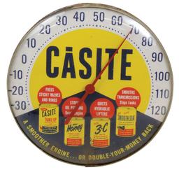 Petroliana Casite Thermometer, convex glass for engine additives, VG workin