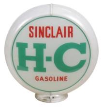 Petroliana Sinclair Gas Pump Globe, vintage reverse-painted glass lenses in