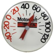 Automobilia Ford Thermometer, large plastic front w/Motorcraft logo, VG wor