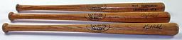 3 Louisville Slugger Souvenir Bats