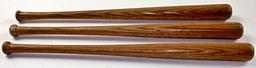 3 Louisville Slugger Souvenir Bats