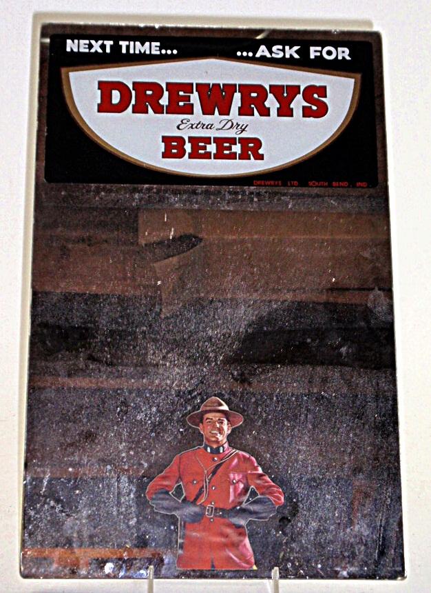 A Drewry's Beer Advertising Mirror