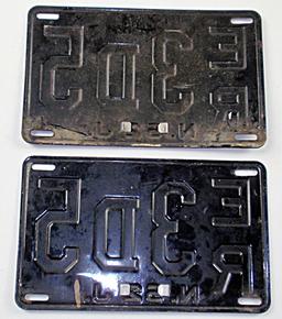 Pair of New Jersey License Plates