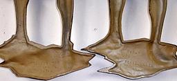 Pair Of Vintage Minuteman Wall Figures