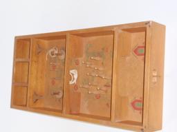 A Carrom "Fox Hunt" Skittles Game