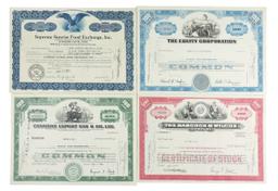 Stock Certificates (6), Illinois Central Railroad Company, 100 Shares, c.1963, Canadian Export Ga...