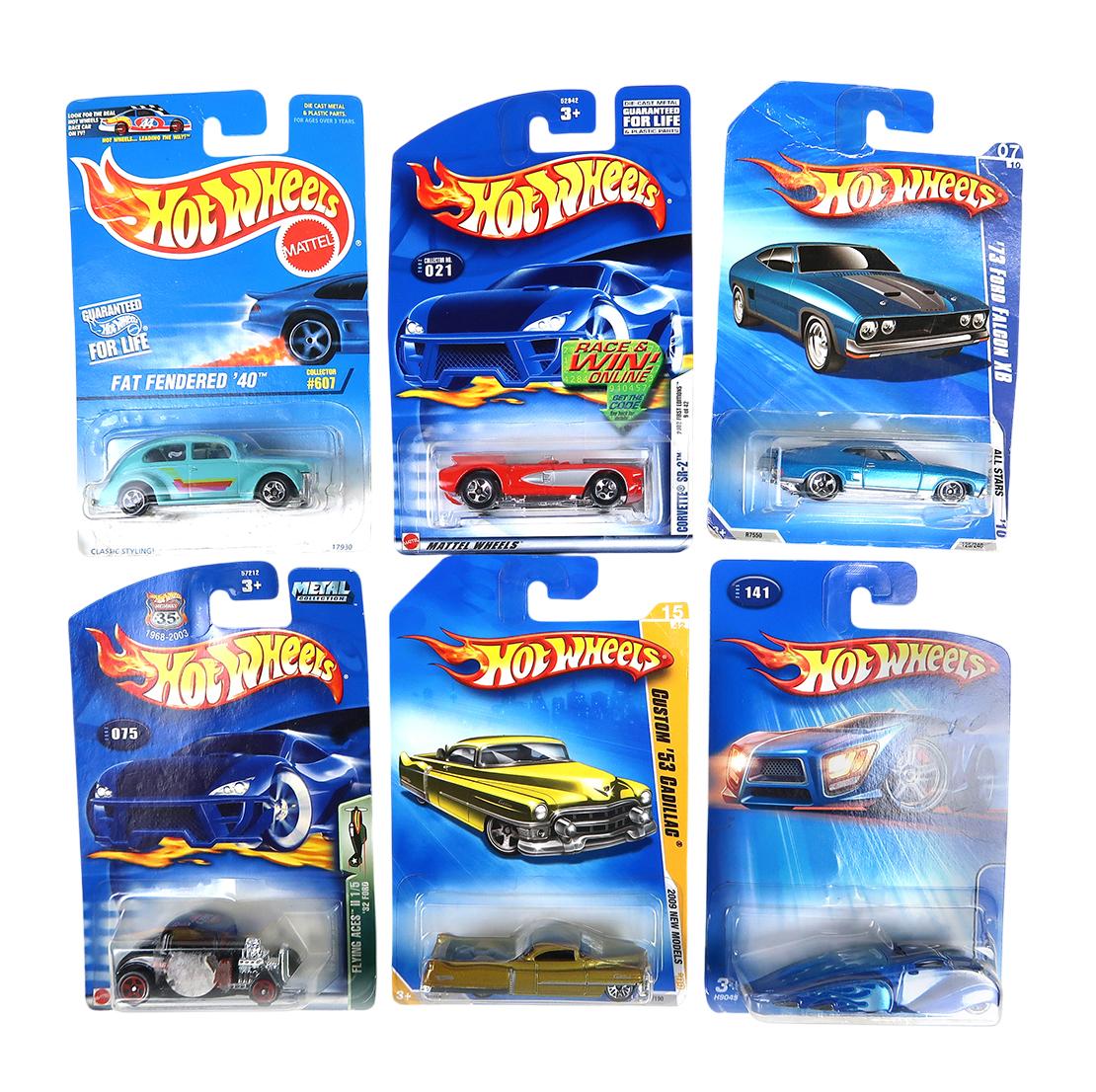 Hot Wheels (21), Evil Twin, Ooz Coupe, Flying Aces II '32 Ford, Fat Fendered '40, Custom '53 Cadi...