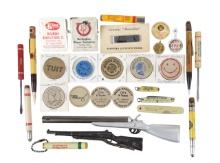Burlington, Iowa Advertising Collectibles (28), varies Schwindt's Plumbing-Heating, Harold's Spud...