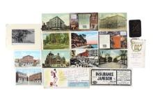 Burlington, Iowa Historical Collectibles (6), 11 postcards featuring varies locations & buildings...