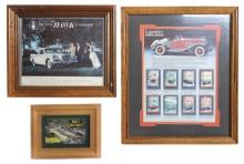 Automobile Advertising & Ephemera (3), Studebaker Hawk magazine cut, Buick's Busy Acres postcard ...
