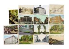 Burlington, Iowa Historical Postcards (15), Varies postcards featuring Burlington Buildings and L...