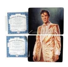 Elvis Presley Decorative Plates (2), Plate No. 9701A in Limited Edition of "Those Elvis Eyes," Fi...