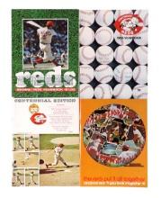 Cincinnati Reds Major League Baseball Magazines (4), 1971 Yearbook, 1968 Yearbook, 1970 Yearbook ...