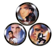 Elvis Presley Decorative Plates (3), Plate No. B7948 in the Limited Edition of "January-Suspiciou...