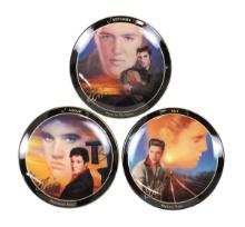 Elvis Presley Decorative Plates (3), Plate No. B4272 in the Limited Edition of "August-Heartbreak...