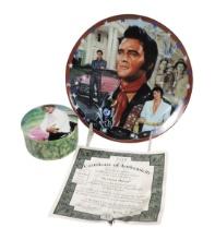 Elvis Presley Decorative Plates (2), Plate No. 8118A in the Limited Edition of "American Dream," ...