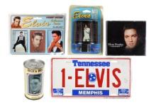 Elvis Presley Collectibles (3), Tennessee 1-Elvis license plate, Â©1987, 3-Magent Multipack by At...