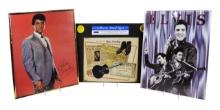 Elvis Presley Collectibles (4), Metal sign featuring "The Personal Elvis Presley," Elvis Poster s...