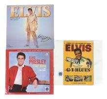 Elvis Presley Collectibles (3), Elvis Presley 16-month 2000 Calendar, Swing Out and Sound Off wit...