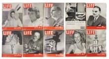 LIFE Magazines-1944 (10), Includes January 3/Alaska Holiday, January 24/Margaret Sullivan, Januar...