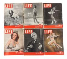 LIFE Magazines-1946 (9), Includes January 14/Southern Resort Fashions, February 25/Field Trial, M...