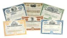 Stock Certificates (6), The Baltimore and Ohio Railroad Company, 10 Shares, c.1895, The United Il...