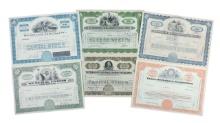 Stock Certificates (6), Western Maryland Railway Company, 100 Shares, c.1959, Crown Zellerback Co...