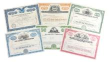 Stock Certificates (6), Illinois Central Railroad Company, 100 Shares, c.1963, Canadian Export Ga...