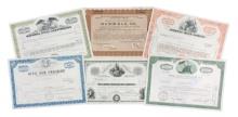 Stock Certificates (6), National Steel Corporation, 25,000 Shares, c.1995, WTC Air Freight, 100 S...
